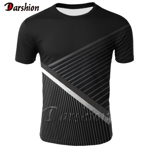 2020 Newest Geometric Black T-shirt Men&s 3D Printed..